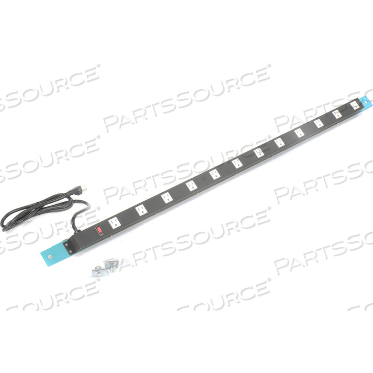 60"L POWER SUPPLY WITH MOUNTING RAIL - BLUE FOR PRO-LINE WORKBENCH by Proline