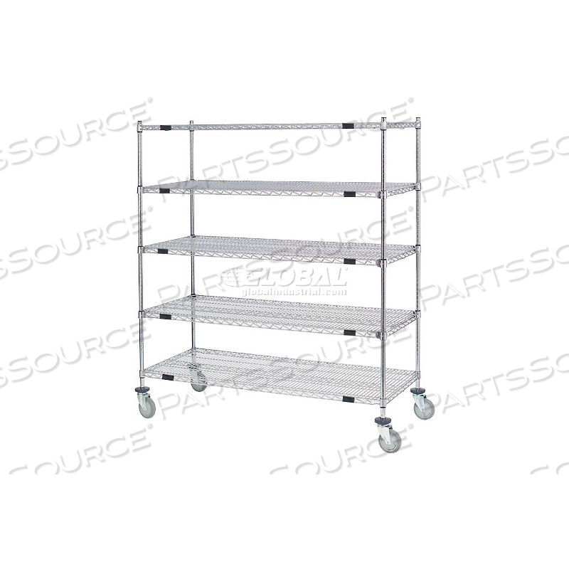 NEXEL OPEN SIDED WIRE STOCK PICKER TRUCK 5 WIRE SHELVES 800 LB. CAP. by Approved Vendor