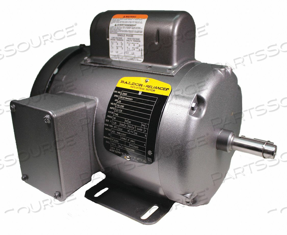 MOTOR 1/4 HP 1140 RPM 115/230V 56 TEFC by BALDOR