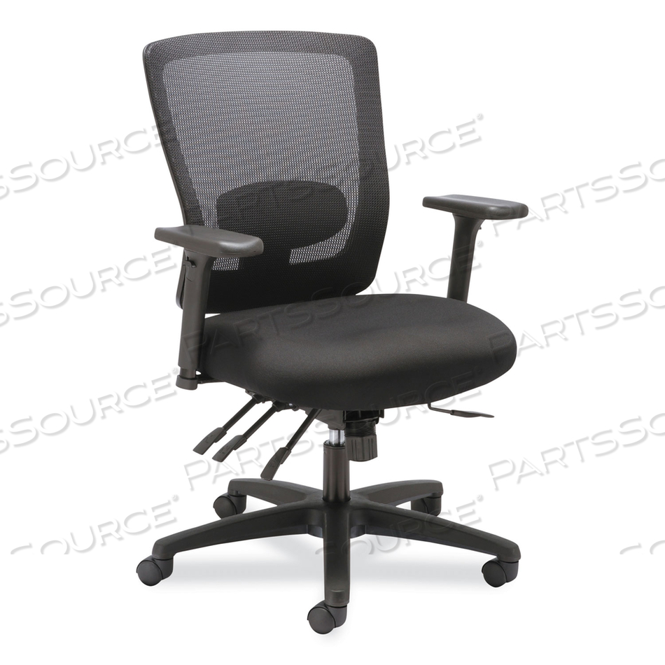 ALERA ENVY SERIES MESH MID-BACK SWIVEL/TILT CHAIR, SUPPORTS UP TO 250 LB, 16.88" TO 21.5" SEAT HEIGHT, BLACK 