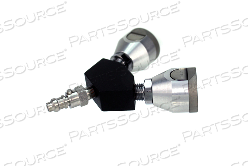 PURITAN Y-BLOCK, MALE QC INLET X FEMALE COUPLER OUTLETS, MED AIR by Bay Corporation