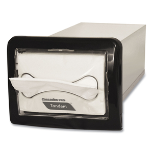 TANDEM IN-COUNTER INTERFOLD NAPKIN DISPENSER, 8.63 X 18 X 6.5, BLACK by Cascades PRO