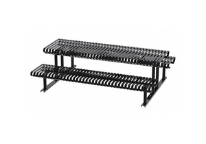 PICNIC TABLE BLACK 94 IN D 30 IN H by Graber Manufacturing