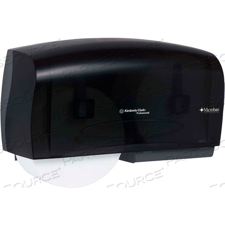 IN-SIGHT CORELESS TWIN JUMBO ROLL TISSUE DISPENSER 20" X 6" X 11", SMOKE/GRAY by Kimberly-Clark Corporation