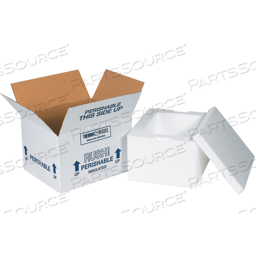 INSULATED SHIPPING KITS, 8" X 6" X 4 1/4", WHITE, 12/CASE by BOX Partners (Box Acquisitions, LLC)