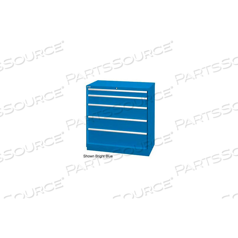 40-1/4"W DRAWER CABINET, 5 DRAWER, 51 COMPART - BRIGHT BLUE, MASTER KEYED by Lista International Corporation (North America) 40-1/4"W DRAWER CABINET, 5 DRAWER, 51 COMPART - BRIGHT BLUE, MASTER KEYED by Lista International Corporation (North America)
