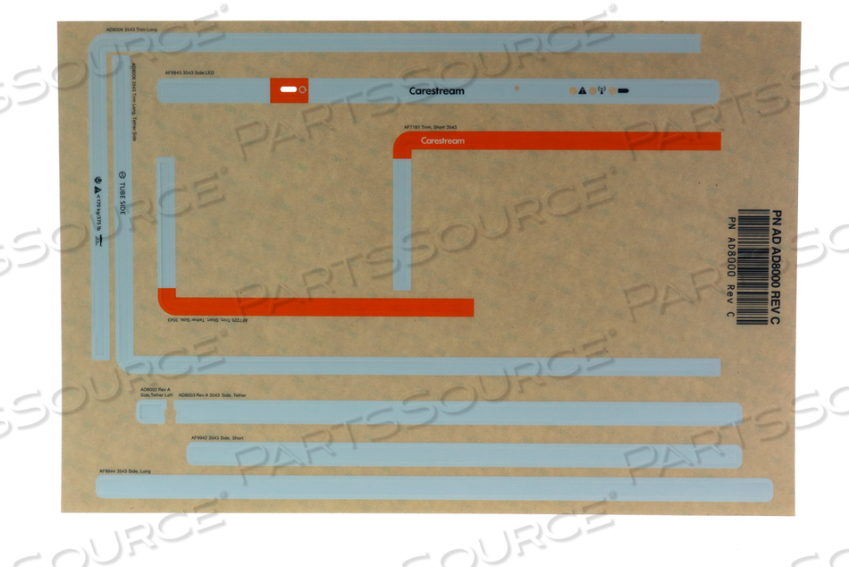 LABEL KIT, 35 MM X 43 MM by Carestream Health, Inc.