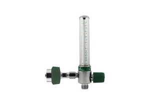 OXYGEN FLOWMETER, 0 TO 15 LPM FLOW, POLYCARBONATE, DISS FEMALE HANDTIGHT, 50 PSI, 0.5 AT 0 TO 5 LPM, 1 AT 5 TO 15 LPM GRADUATION, 70 DEG F by Precision Medical, Inc.