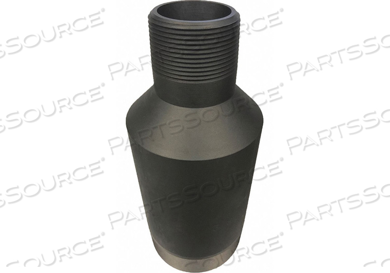SWAGE NIPPLE, CARBON STEEL, 1 IN X 3/4 IN FITTING PIPE SIZE, MALE THREADED X MALE THREADED, CLASS XS by Penn Machine Works