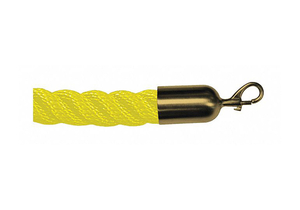 BARRIER ROPE YLLW 10 FT.L BRASS SNAP END by Lawrence Metal BARRIER ROPE YLLW 10 FT.L BRASS SNAP END by Lawrence Metal