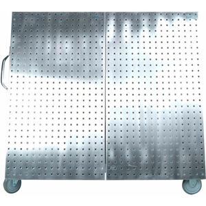 48"W X 26-5/8"D X 46"H SS FRAME TOOL CART WITH TRAY AND SS LOCBOARD by Triton Products