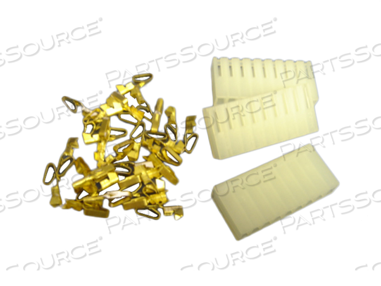 9 POSITION CONNECTOR FEMALE - KIT (3 CONNECTORS, 15 GOLD PLATED PINS.) 
