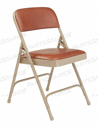 FOLDING CHAIR VINYL BROWN PK4 by National Public Seating FOLDING CHAIR VINYL BROWN PK4 by National Public Seating