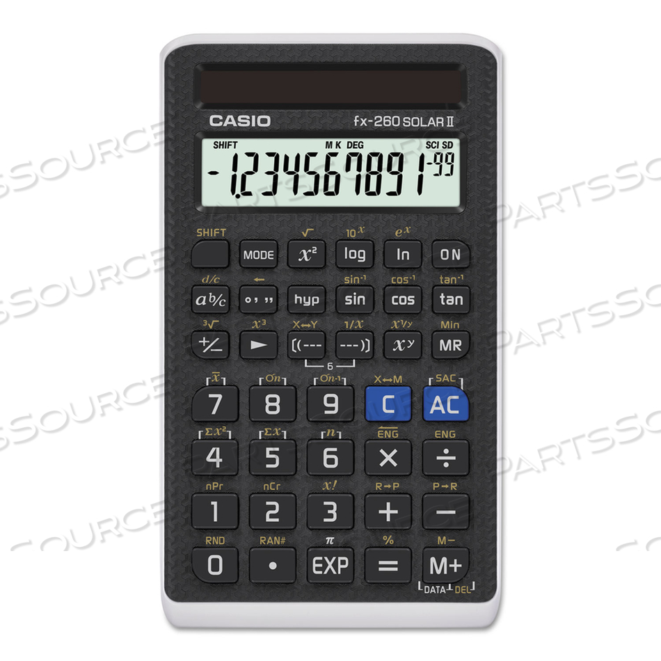 FX-260 SOLAR II ALL-PURPOSE SCIENTIFIC CALCULATOR, 10-DIGIT LCD, BLACK by Casio FX-260 SOLAR II ALL-PURPOSE SCIENTIFIC CALCULATOR, 10-DIGIT LCD, BLACK by Casio