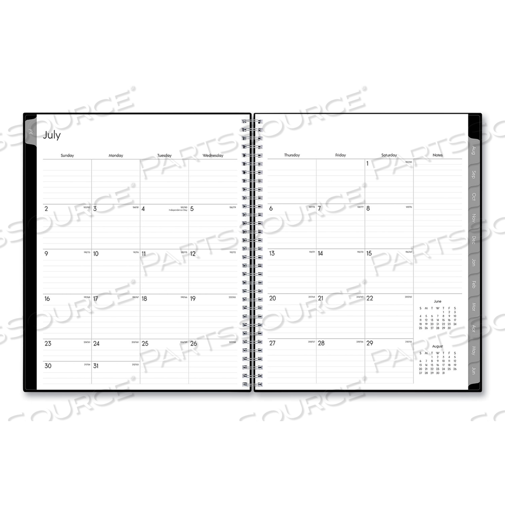 ENTERPRISE ACADEMIC WEEKLY/MONTHLY PLANNER, ENTERPRISE ARTWORK, 11 X 8.5, BLACK COVER, 12-MONTH (JULY TO JUNE): 2023 TO 2024 by Blue Sky