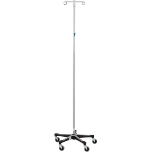 IV STAND 2 HOOK W/THUMB OPERATED SLIDE LOCK W/5 LEG BASE by Blickman IV STAND 2 HOOK W/THUMB OPERATED SLIDE LOCK W/5 LEG BASE by Blickman