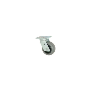 SWIVEL PLATE CASTER 4" TPR WHEEL by Faultless Caster