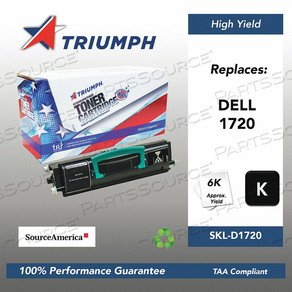 TONER CARTRIDGE BLACK 6000 PAG DELL 1720 by Source America