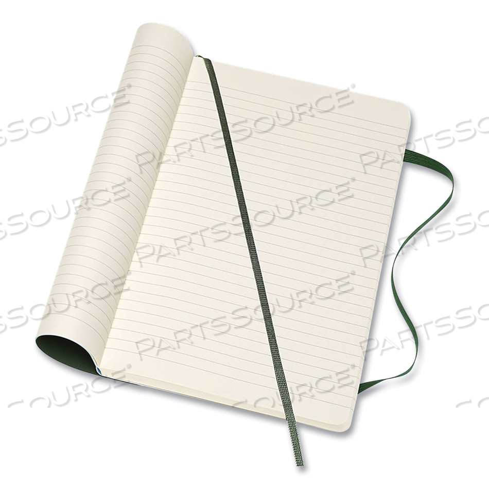 CLASSIC SOFTCOVER NOTEBOOK, 1 SUBJECT, WIDE/LEGAL RULE, MYRTLE GREEN COVER, 8.25 X 5, 96 SHEETS 