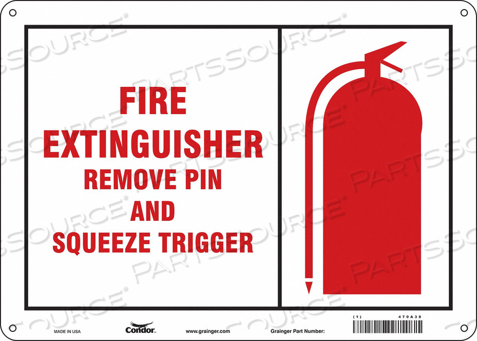 SAFETY SIGN 14 W 10 H 0.032 THICKNESS 