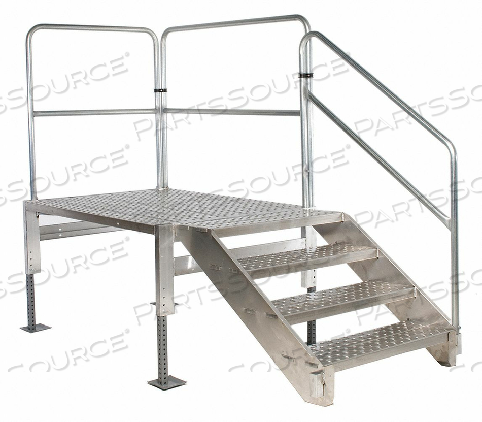 STAIR UNIT ALUM 3 TO 4 STEPS 1000 LB CAP by Tri-Arc