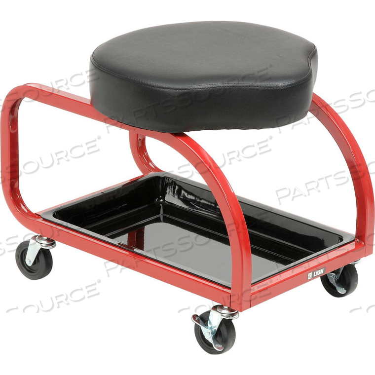 SHOPSOL LOW PROFILE SHOP STOOL WITH TOOL TRAY 