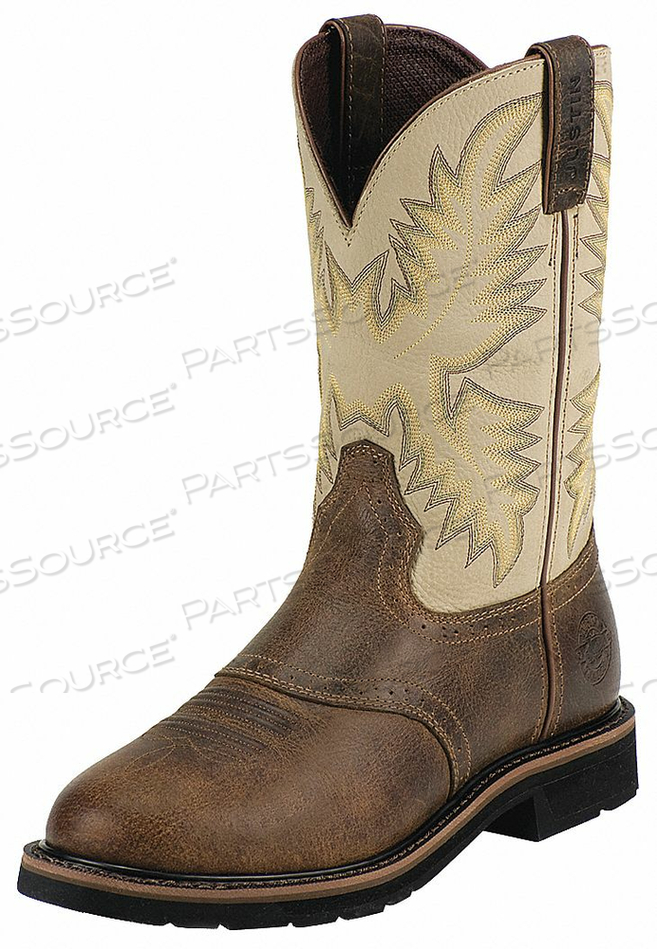 WESTERN BOOT 14 EE BROWN STEEL PR by Justin Brands