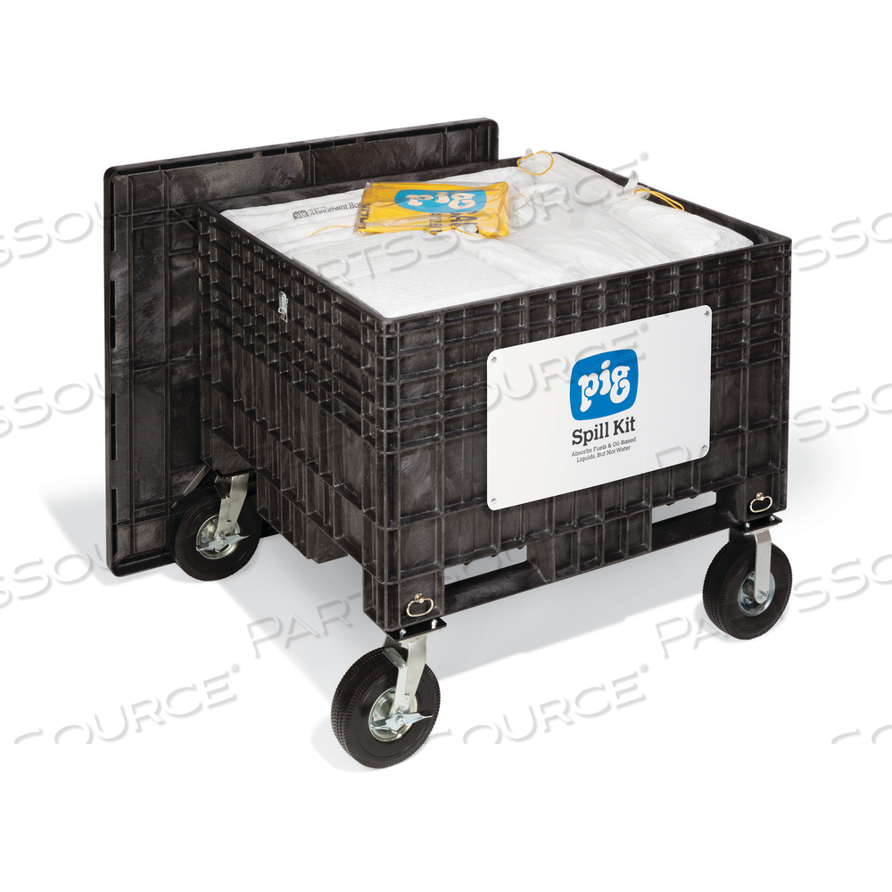 PIG OIL-ONLY SPILL KIT IN EXTRA-LARGE RESPONSE CHEST by New Pig Corporation