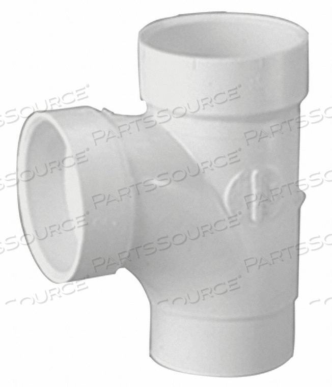 SANITARY STREET TEE, SCHEDULE 40, 2 IN X 2 IN X 2 IN FITTING PIPE SIZE, WHITE by Charlotte Pipe And Foundry Co. SANITARY STREET TEE, SCHEDULE 40, 2 IN X 2 IN X 2 IN FITTING PIPE SIZE, WHITE by Charlotte Pipe And Foundry Co.