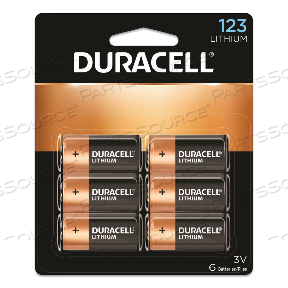 DL123AB6PK DURACELL SPECIALTY ULTRA PHOTO LITHIUM BATTERIES by Duracell