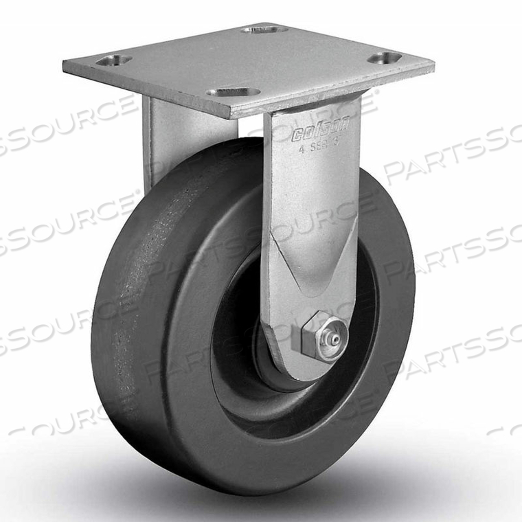 4 SERIES RIGID PLATE CASTER - PHENOLIC 8" DIA. 1250 LB. CAP. by Colson