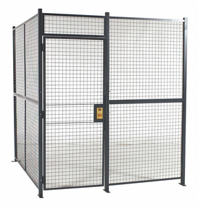 WELDED PARTITION CAGE 8 FT 6INW 3 SIDED by Rapidwire