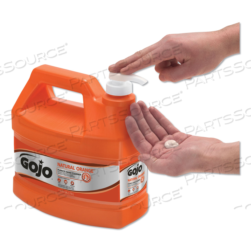 NATURAL ORANGE PUMICE HAND CLEANER, CITRUS, 1 GAL PUMP BOTTLE by Gojo NATURAL ORANGE PUMICE HAND CLEANER, CITRUS, 1 GAL PUMP BOTTLE by Gojo