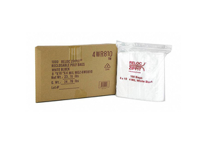 RECLOSABLE BAG STANDARD LDPE SEAL PK1000 by Reloc Zippit