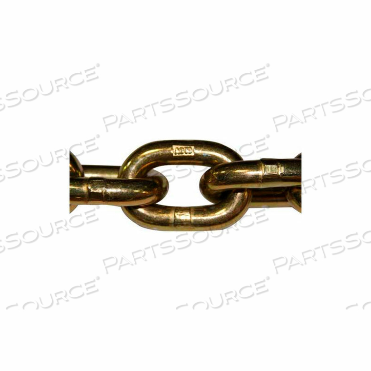 GRADE 70 TRANSPORT CHAIN - 1/4" DIA. - 3150 LB. CAP. - 133' PAIL by Advantage Sales & Supply