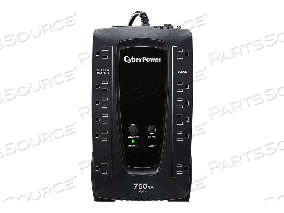 AVR SERIES AVRG750U, UPS, AC 120 V, 450 WATT, 750 VA, 7 AH, USB, OUTPUT CONNECTORS: 12 by CyberPower