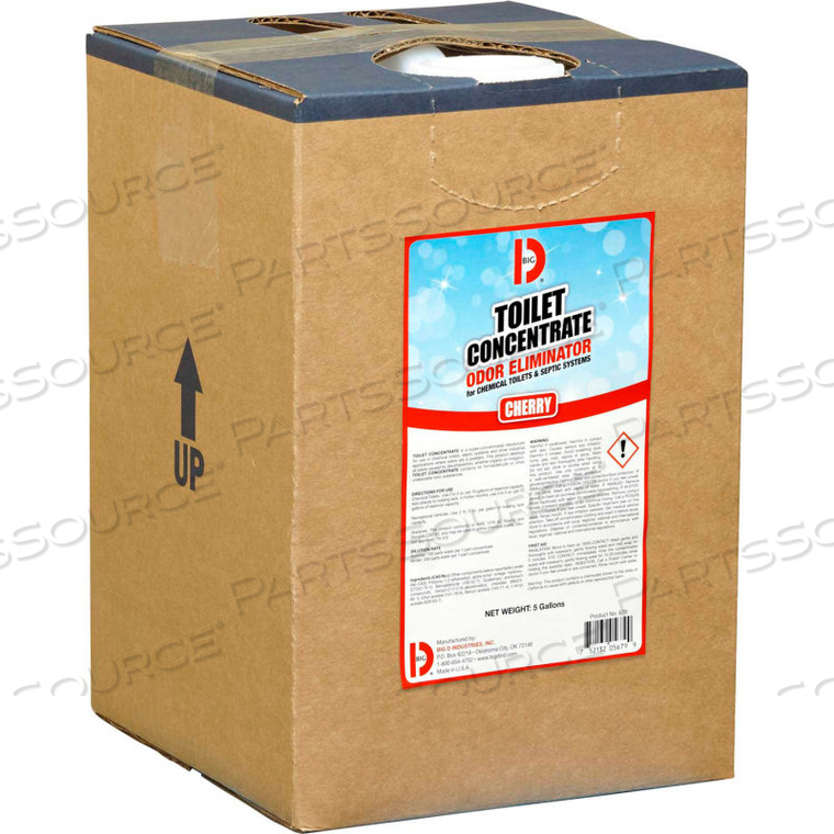 TOILET CONCENTRATE CHERRY 5 GALLON PAIL by Big D TOILET CONCENTRATE CHERRY 5 GALLON PAIL by Big D