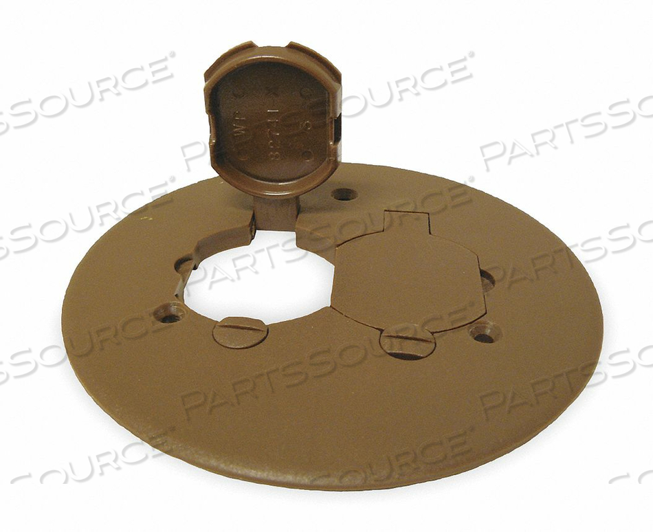 FLOOR BOX COVER DUPLEX BRONZE PVC by Cantex FLOOR BOX COVER DUPLEX BRONZE PVC by Cantex