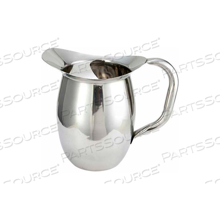 DELUXE BELL PITCHER W/ ICE CATCHER, 3 QT, STAINLESS STEEL by Winco DWL International, LLC