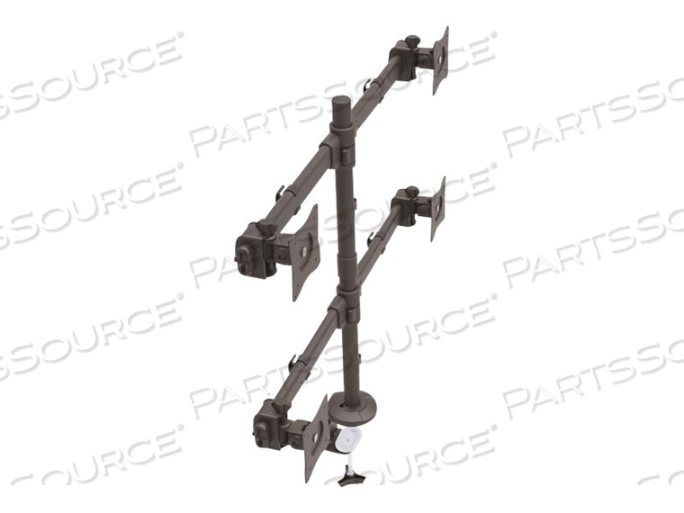 VESA 75X75/100X100MM HEAVY DUTY STEEL DESK MOUNT QUAD MONITOR ARM (2X2) SUPPORTS by StarTech.com Ltd.
