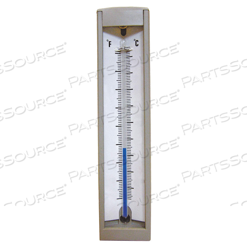 COMPACT INDUSTRIAL THERMOMETER, INDUSTRIAL GLASS THERMOMETER, 6 IN SCALE LG, BACK, BRASS, STRAIGHT by Approved Vendor COMPACT INDUSTRIAL THERMOMETER, INDUSTRIAL GLASS THERMOMETER, 6 IN SCALE LG, BACK, BRASS, STRAIGHT by Approved Vendor