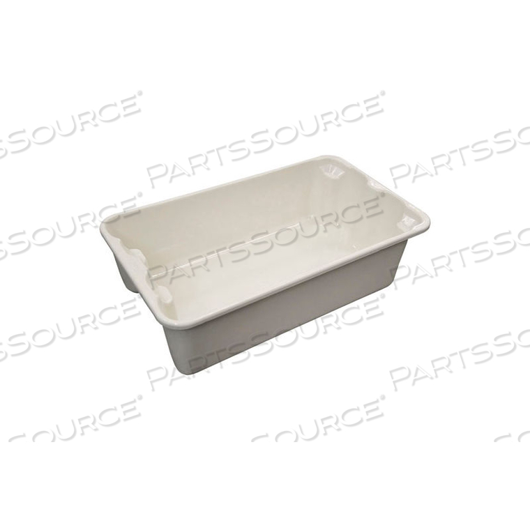 NEST AND STACK TOTE 780208 - 17-7/8" X10"-5/8" X 5" WHITE by Molded Fiberglass