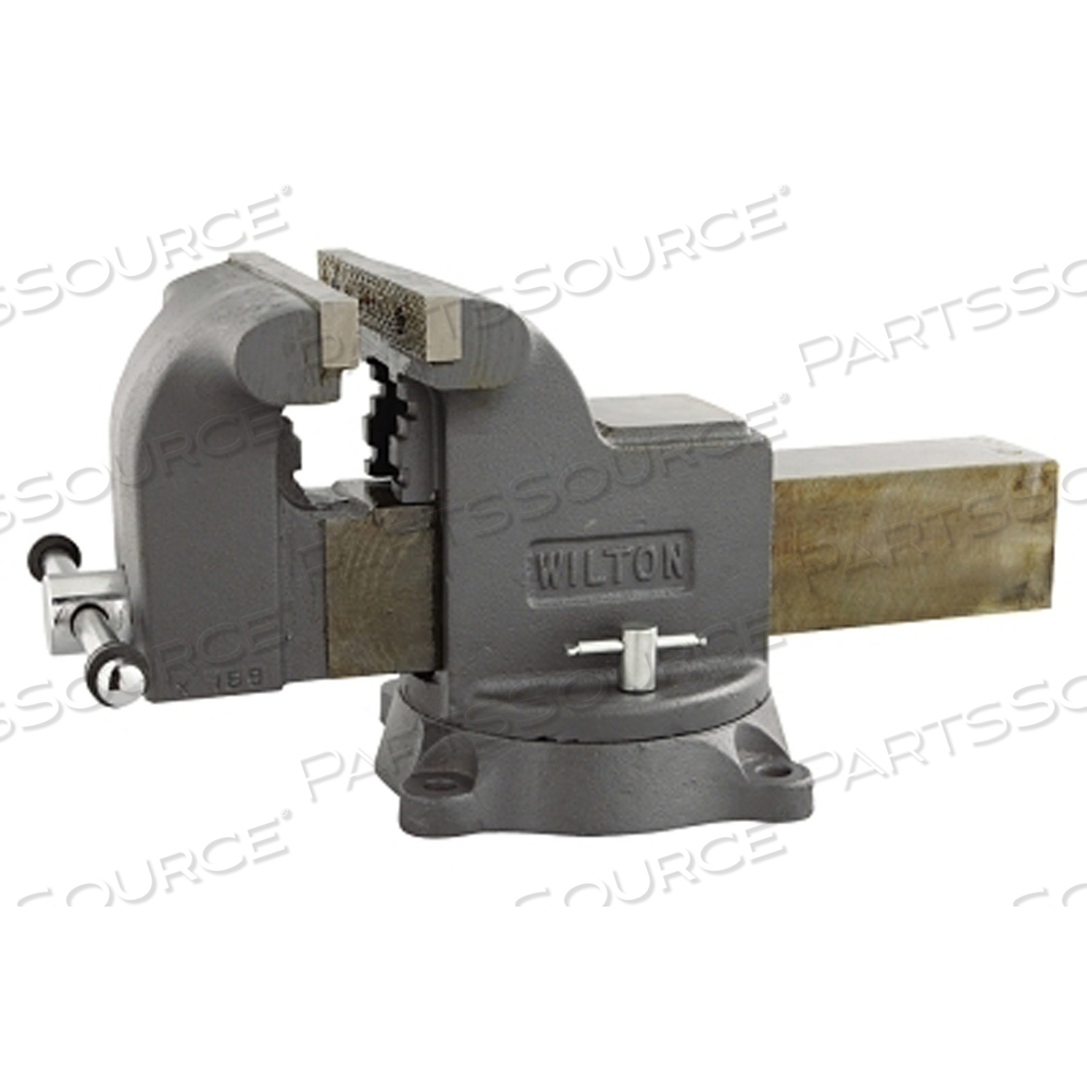 SHOP BENCH VISE, 8 IN JAW WIDTH, 4 IN THROAT DEPTH, SWIVEL BASE by Wilton/ Walter Meier Manufacturing Americas