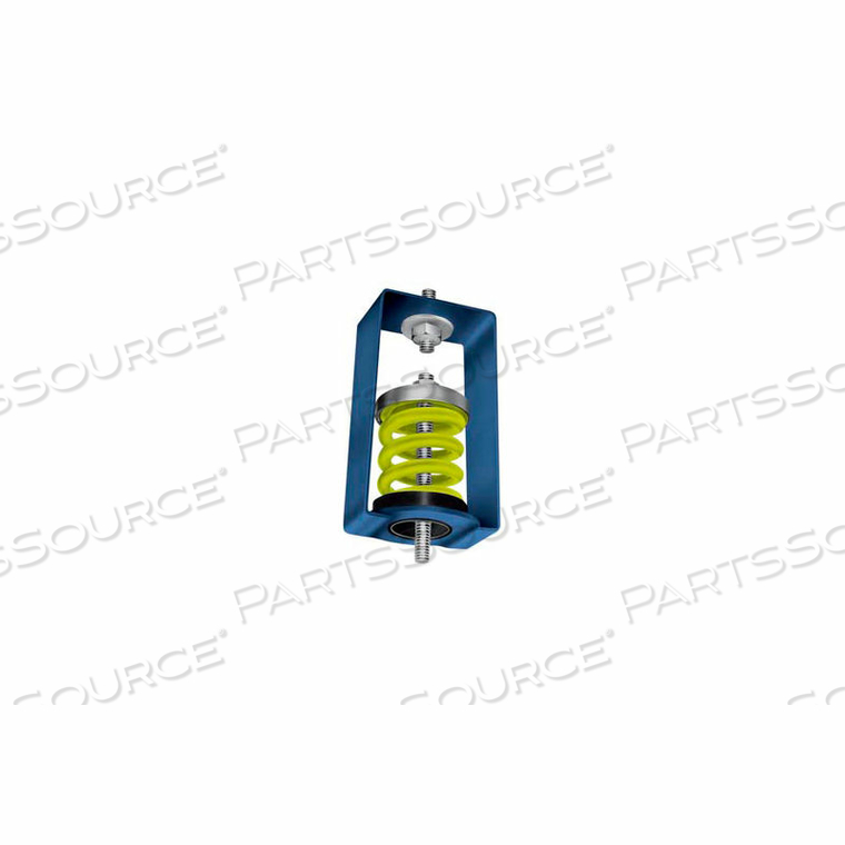 SPRING VIBRATION ISOLATION HANGER - 2-3/4"L X 3-3/4"W X 5-3/4"H BLACK by Mason