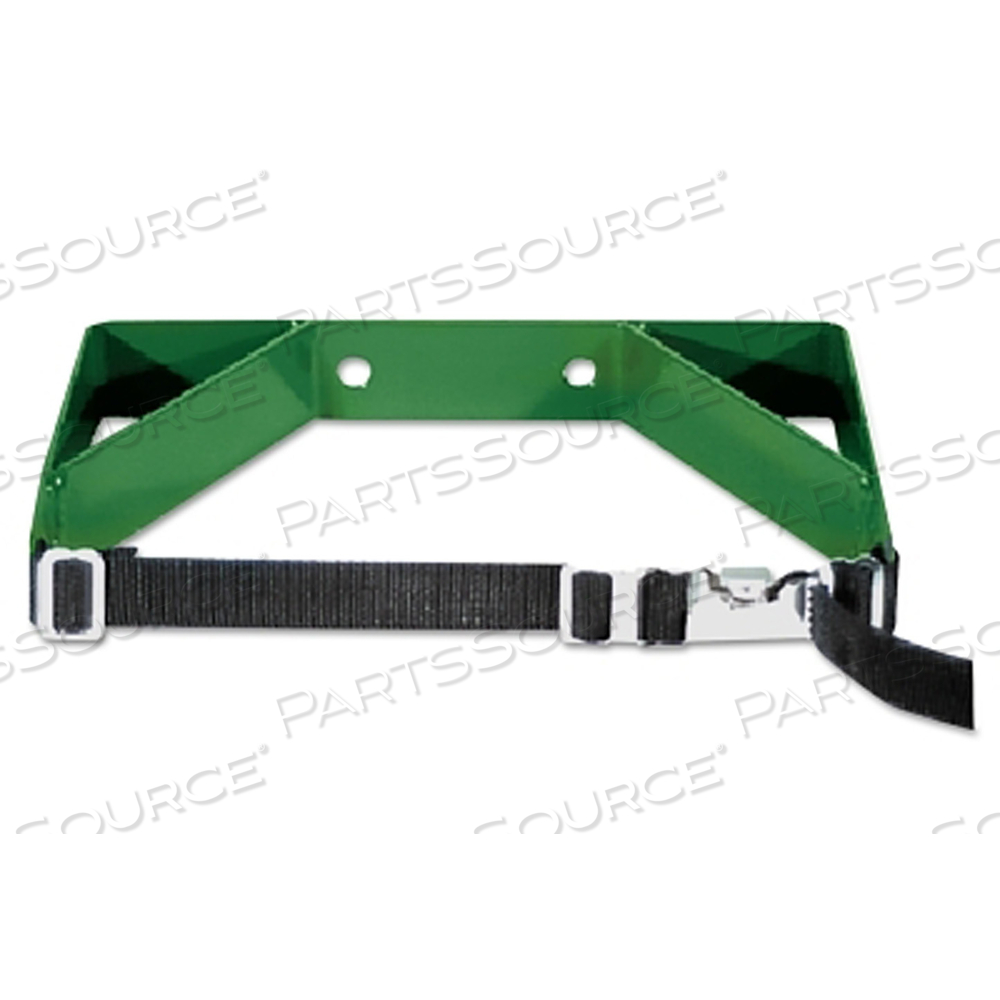CYLINDER WALL BRACKET, DUAL WITH CHAIN, STEEL, 7 IN TO 9-1/2 IN DIA, GREEN by Anthony Welded Products CYLINDER WALL BRACKET, DUAL WITH CHAIN, STEEL, 7 IN TO 9-1/2 IN DIA, GREEN by Anthony Welded Products