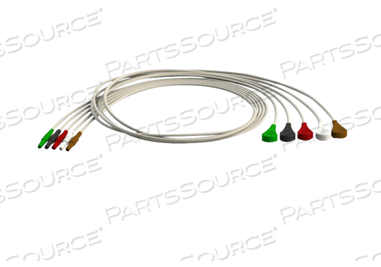 5 LEAD 40" SNAP ECG LEADWIRE 5 LEAD 40" SNAP ECG LEADWIRE