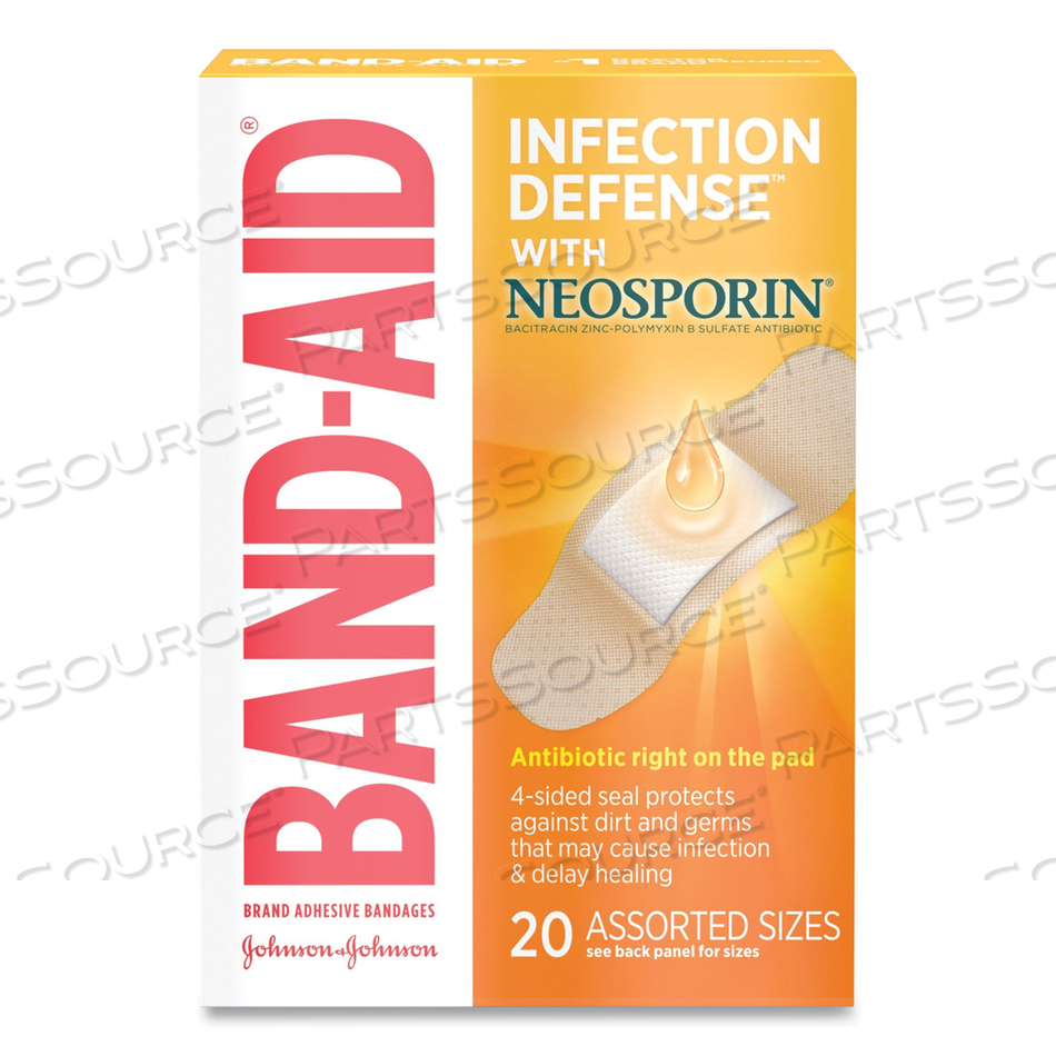 ANTIBIOTIC ADHESIVE BANDAGES, ASSORTED SIZES by Band-Aid