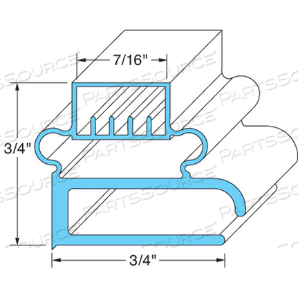 DOOR GASKET 23-1/8" X 59-1/4" DOOR GASKET 23-1/8" X 59-1/4"