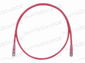 PANDUIT TX6 PLUS - PATCH CABLE - RJ-45 (M) TO RJ-45 (M) - 82 FT - UTP - CAT 6 - IEEE 802.3AF/IEEE 802.3AT/IEEE 802.3BT - BOOTED, HALOGEN-FREE, SNAGLESS, STRANDED - RED 