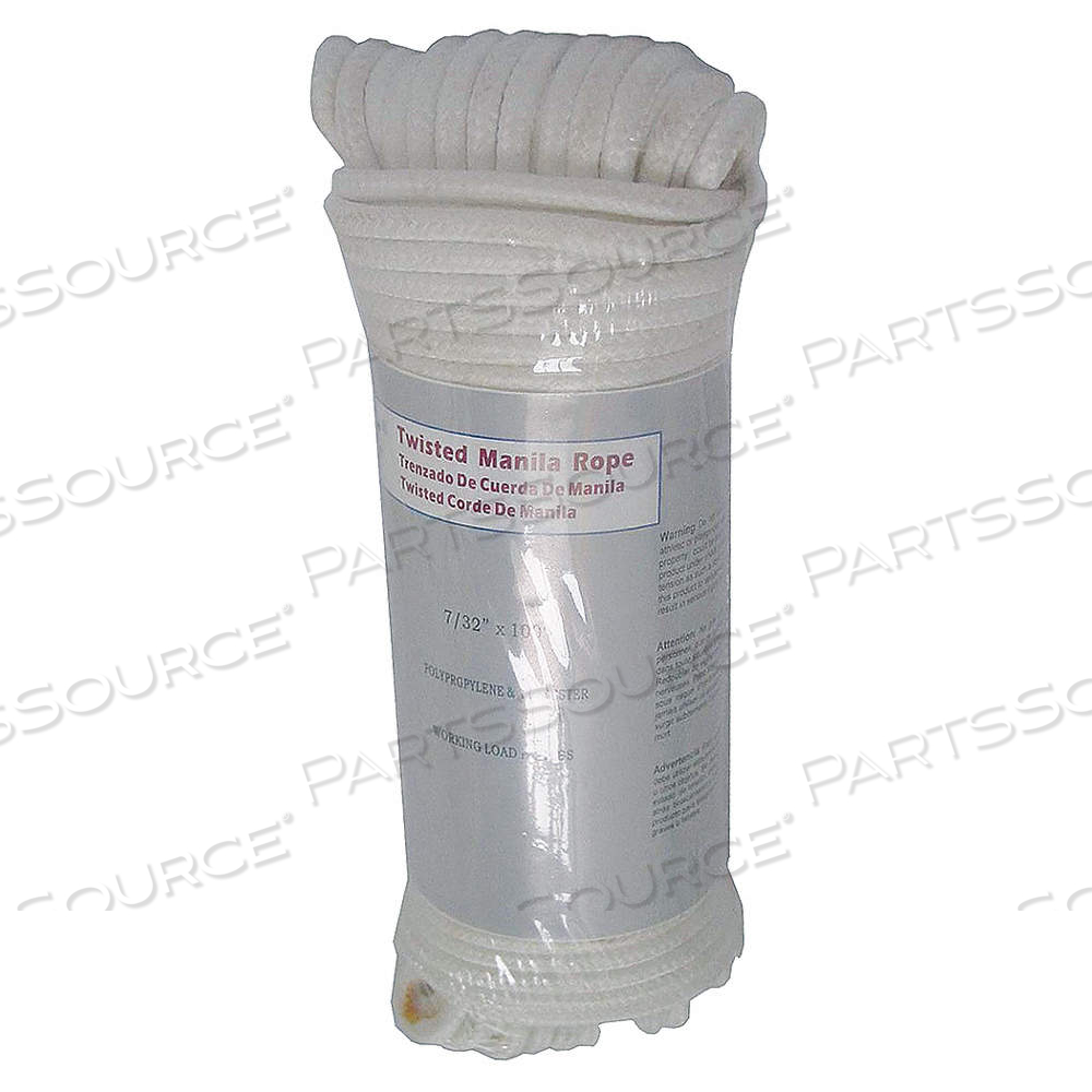 GENERAL PURPOSE UTILITY ROPE, DIAMOND BRAID, 3/8 IN DIA, 60 LB WORKING LOAD LIMIT by Approved Vendor